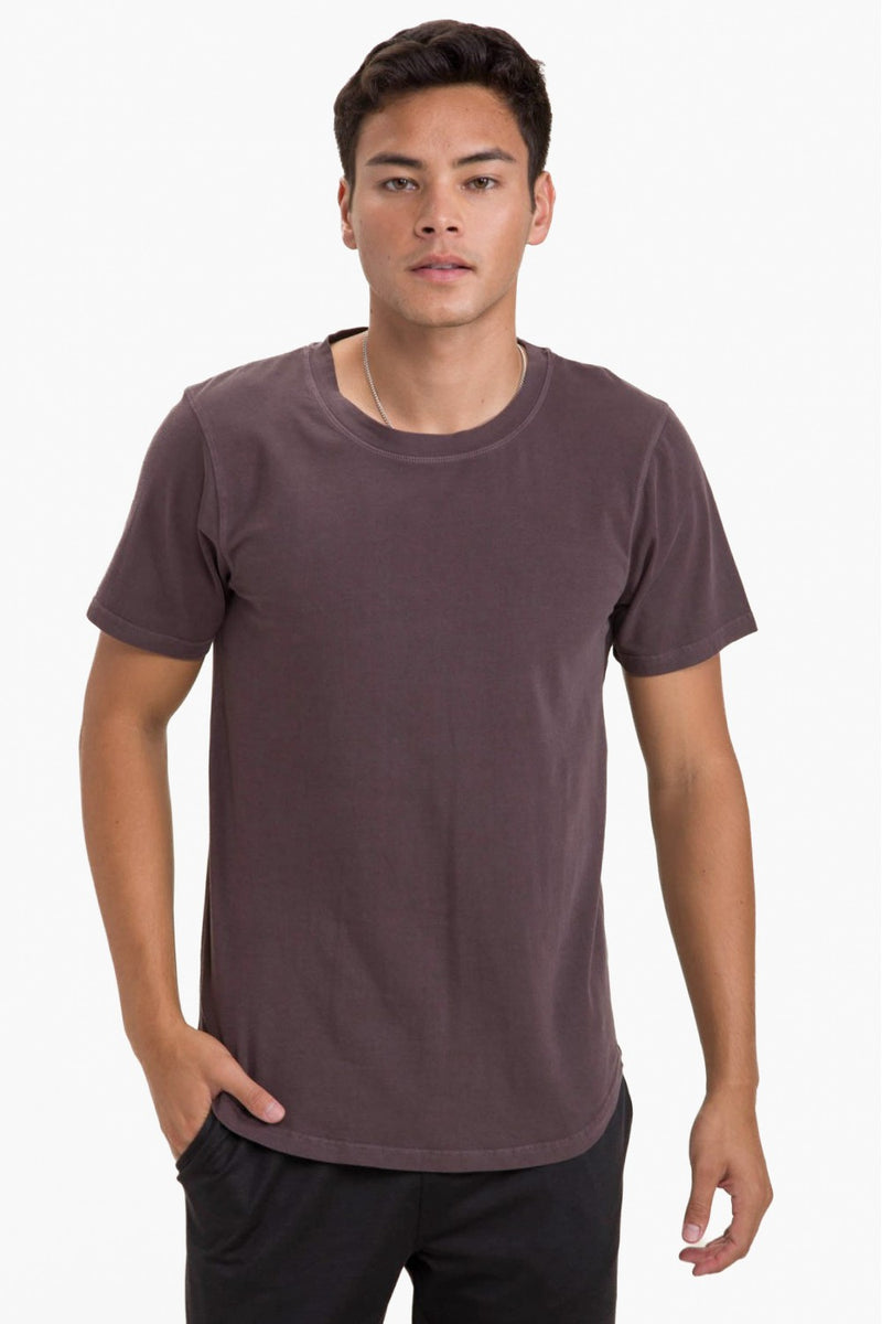 Men's Pima Cotton Breathable Scallop Hem Tee