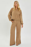 Soft Knit Wide Leg Pant w/ Slit