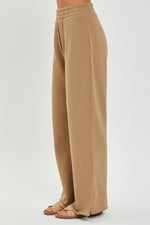 Soft Knit Wide Leg Pant w/ Slit