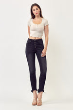 Kinsley Black Button Fly Jean