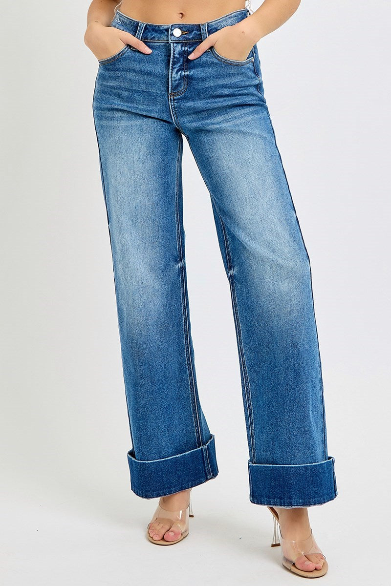 Risen Tummy Control HighRise Wide Cuffed