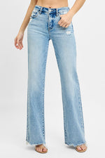 Risen Tummy Control Mid-Rise Wideleg Jean