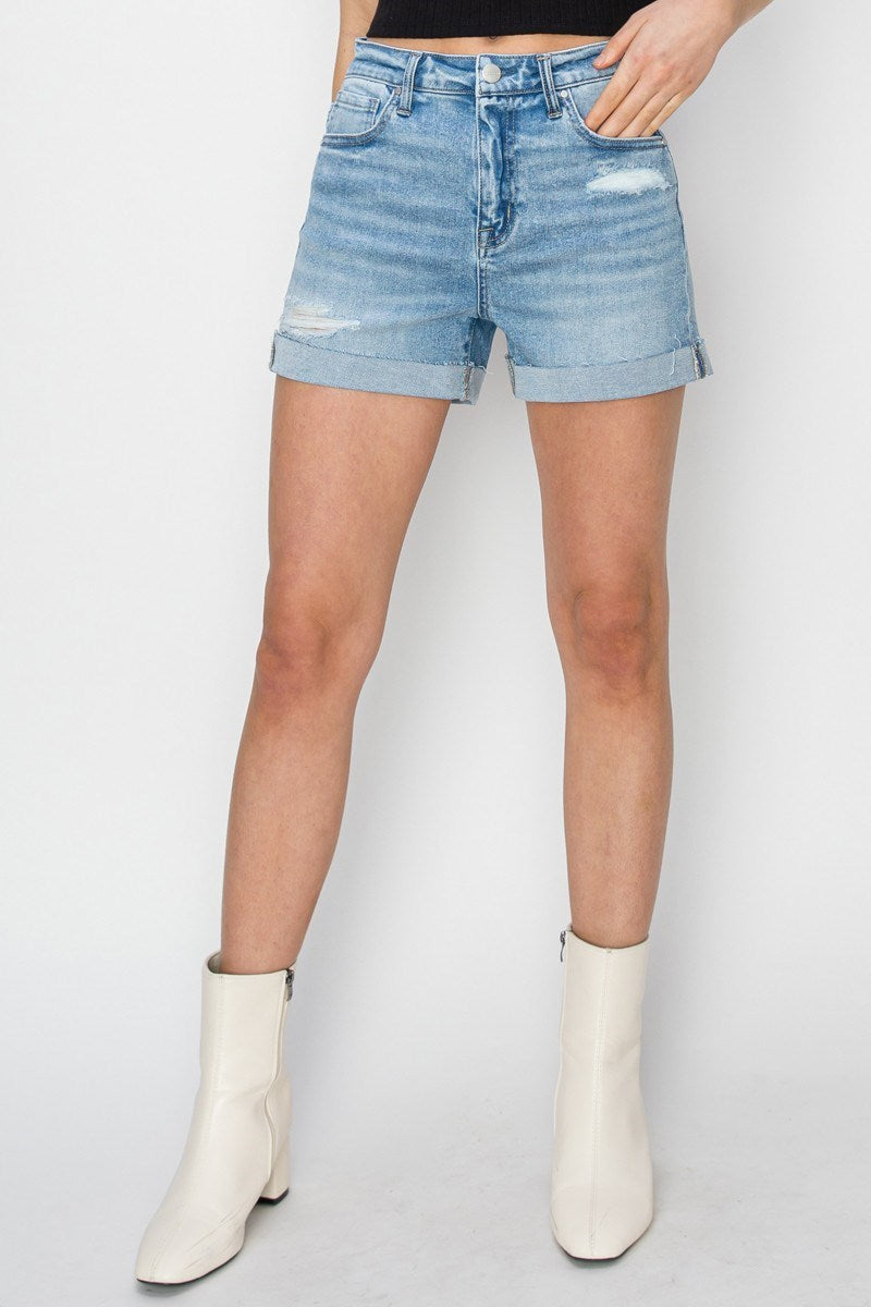 Risen High Rise Cuffed Short