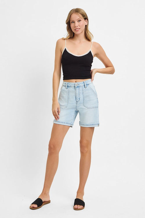 Risen High-Rise Patch Pocket Short