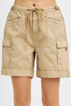 Risen Mid-Rise Cargo Shorts - Latte