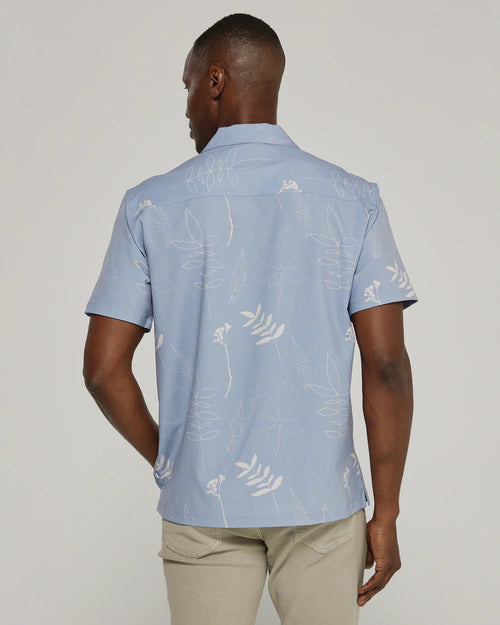 7 Diamonds Ciro Camp Shirt - Dusk Blue