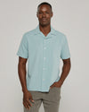 7 Diamonds Vance Camp Shirt - Seafoam