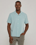 7 Diamonds Vance Camp Shirt - Seafoam