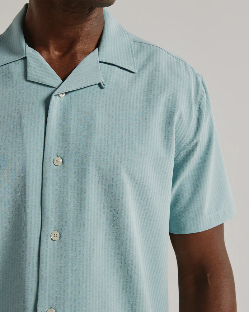 7 Diamonds Vance Camp Shirt - Seafoam