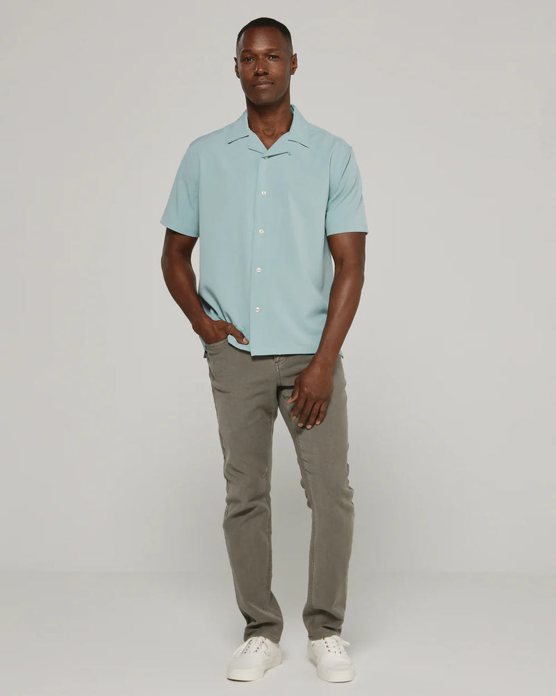 7 Diamonds Vance Camp Shirt - Seafoam