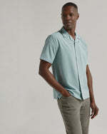 7 Diamonds Vance Camp Shirt - Seafoam