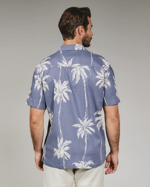 7 Diamonds Daytona Camp Shirt - Storm Blue