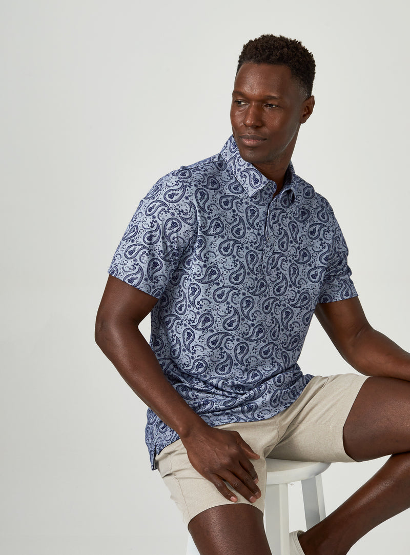 Palmer Polo Steel Blue
