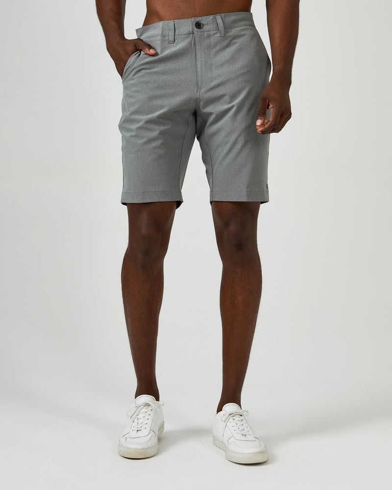 7 Diamonds Momentum Hybrid Short - Grey