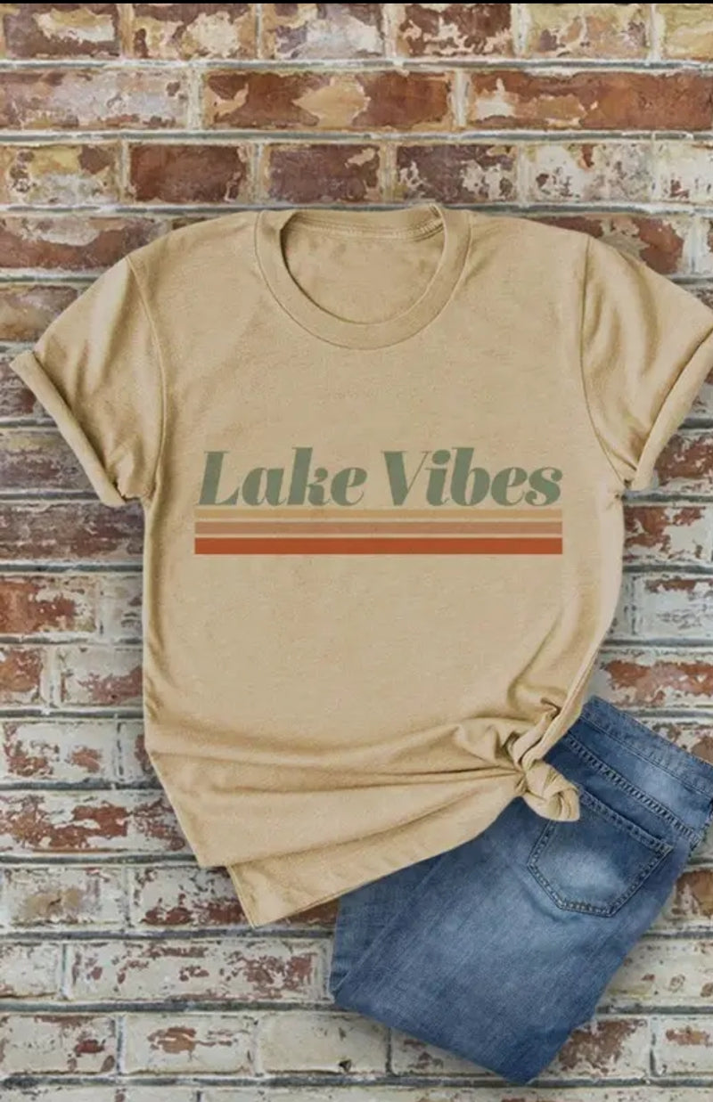 Lake Vibes Round Neck Tee
