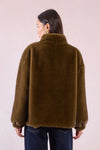 Brown Khaki Woven Coat
