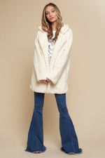 OVERSIZED TEDDY JACKET WITH POCKETS