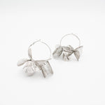 Island Bloom Hoops : Silver