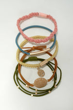 BOHO KNOT BRACELET HAIR TIES |  Black