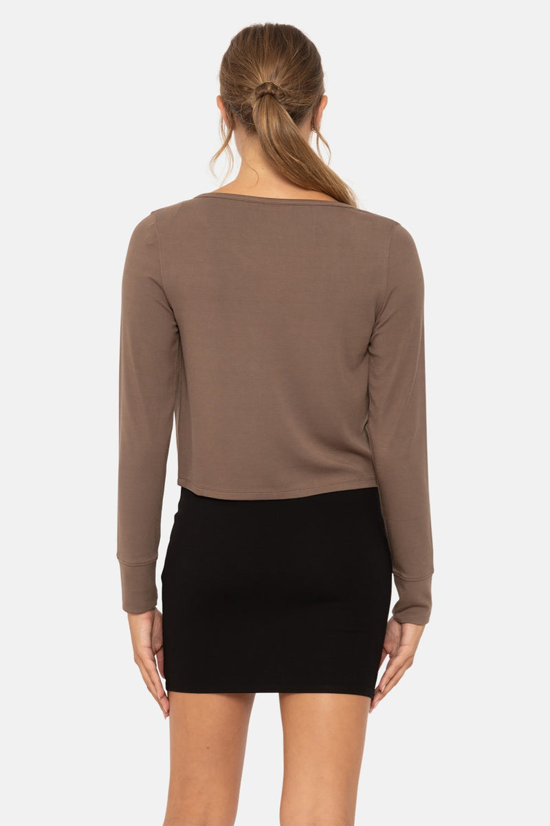 Ballet Tie-Front Sweater