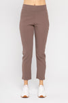 Jacquard Ribbed Pant in Deep Taupe