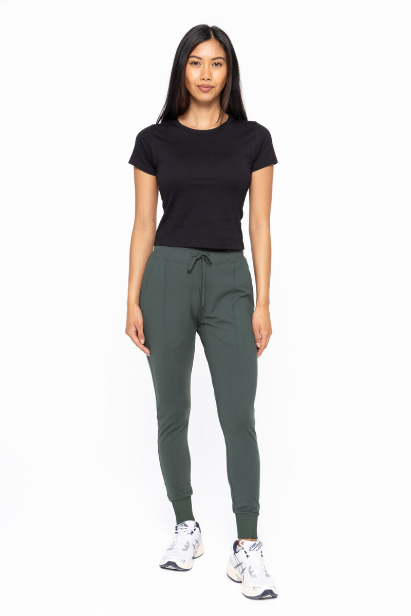 Mono B Slim Fit Paneled Joggers