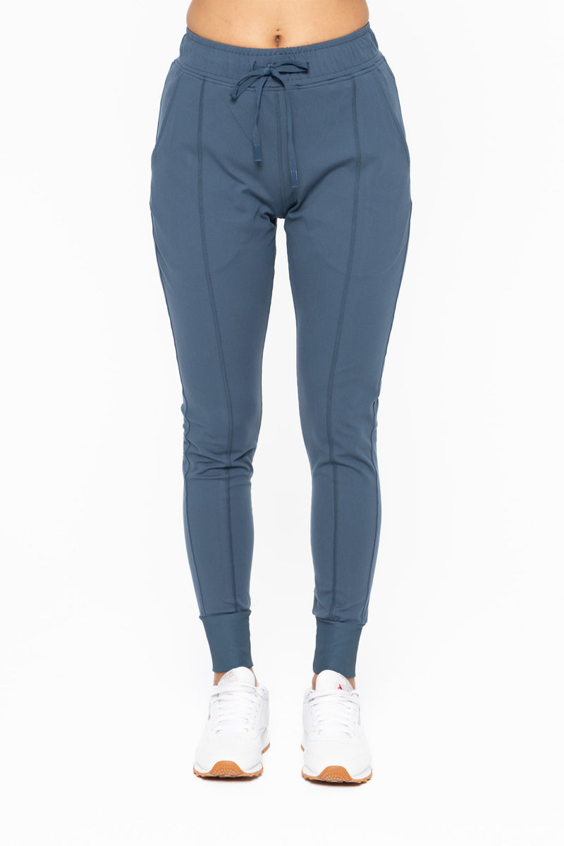 Mono B Slim Fit Paneled Joggers