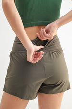 Crossover Waist Running Short