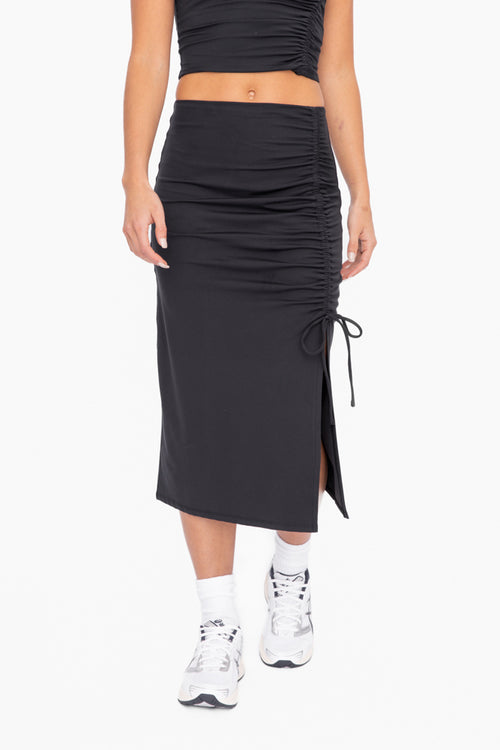 Cinched Midi Skirt