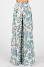 Frosty Blue Wide Leg Pant