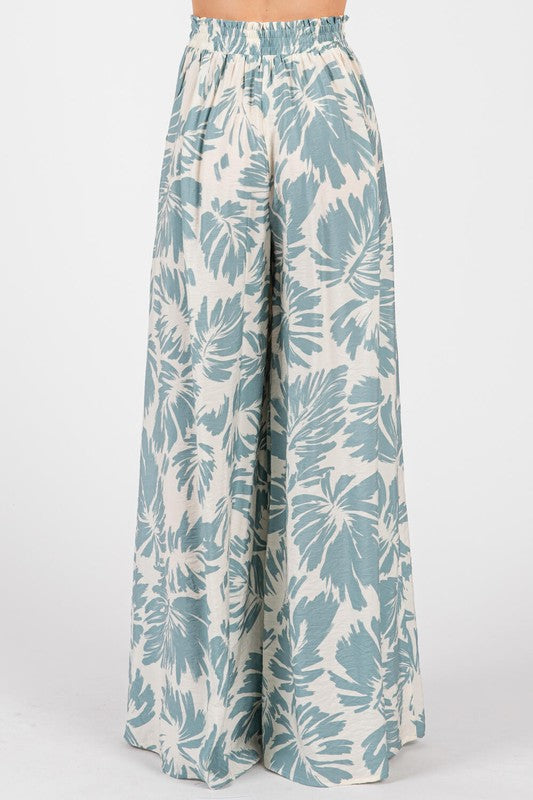 Frosty Blue Wide Leg Pant