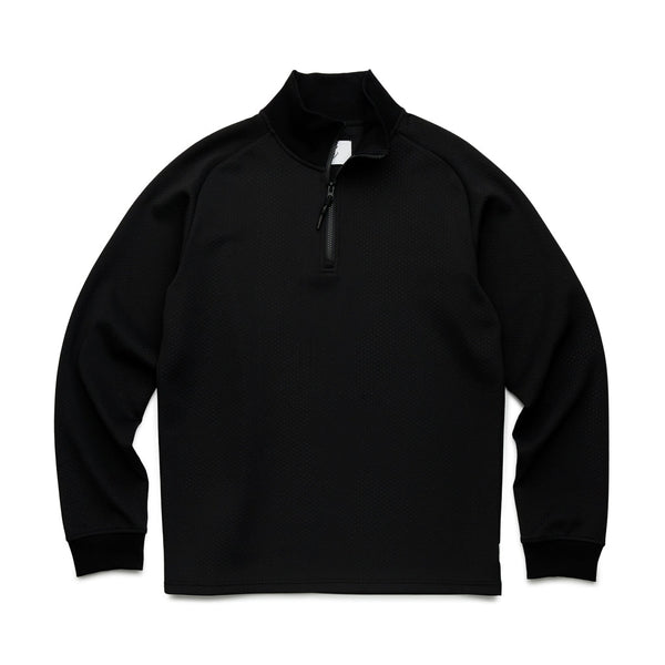 GOODS Bay Textured Tech Knit 1/4 Zip Mock