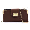Turn Lock Crossbody Wallet