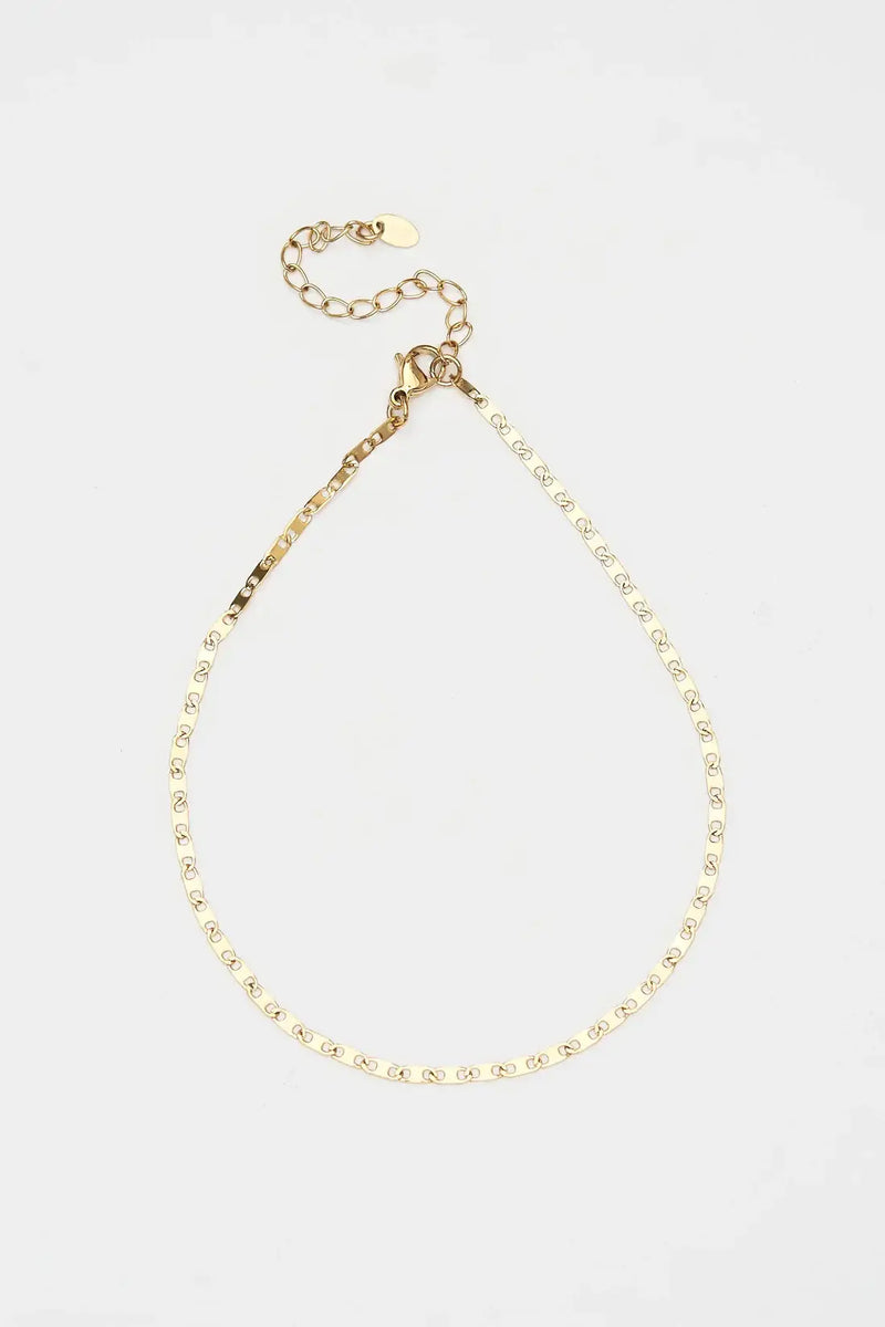 Chain Link Anklet -Waterproof