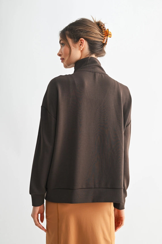 Laguna Zip-Up Jacket -Espresso