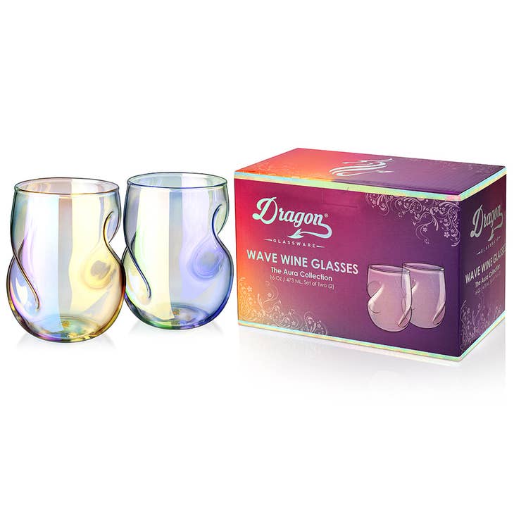Stemless Wine Glasses - The Aura Collection