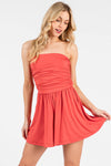 Tank Top Shirring Romper