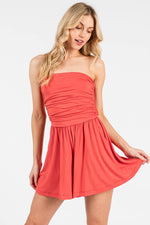 Tank Top Shirring Romper