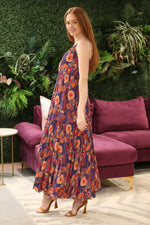 Wisteria Tropical Floral Maxi Dress