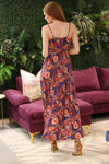 Wisteria Tropical Floral Maxi Dress