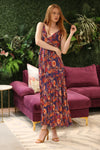 Wisteria Tropical Floral Maxi Dress