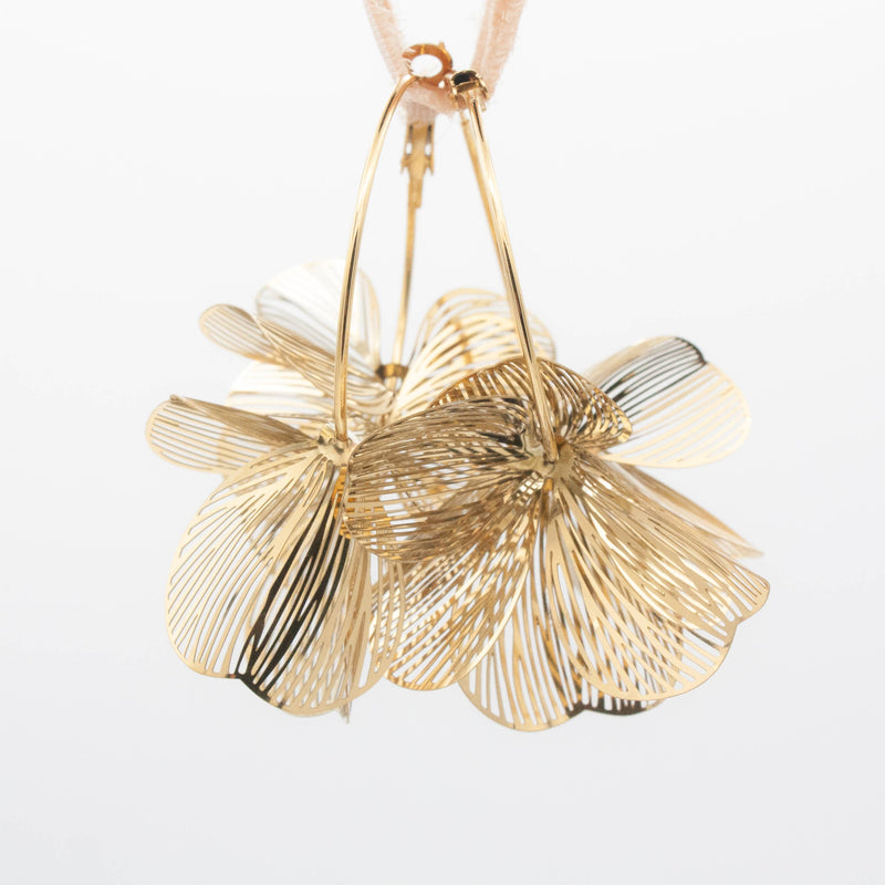 Island Bloom Hoops : Gold