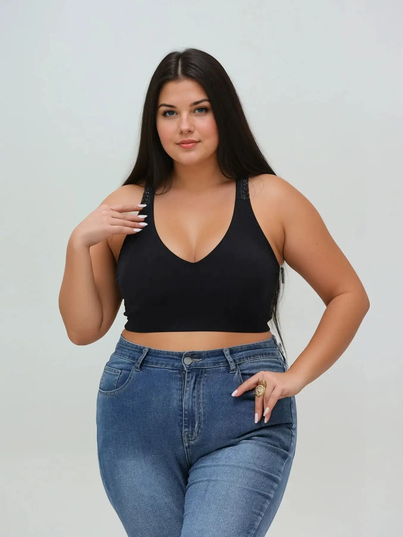 Lace Racerback Bralette - PLUS