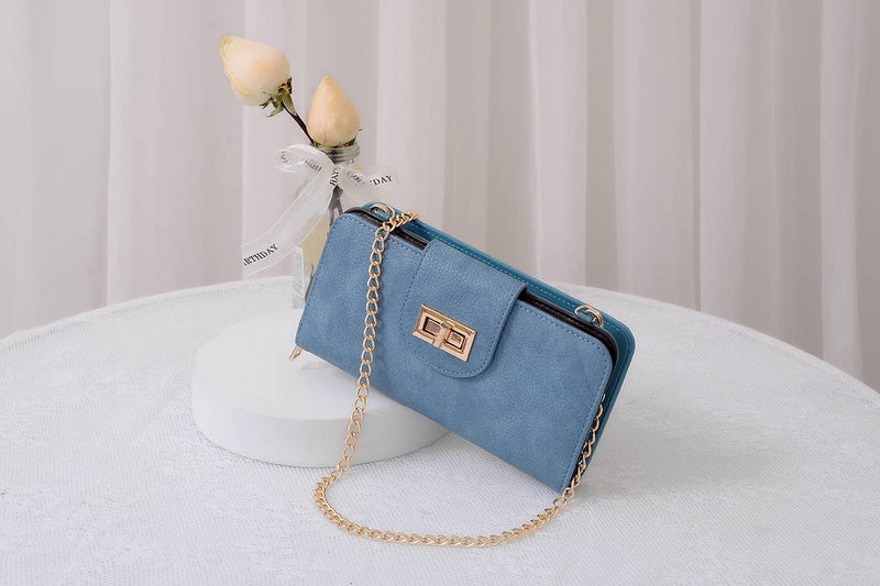Turn Lock Crossbody Wallet