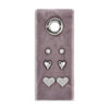 Heart Velvet Stud Gift Set: Silver