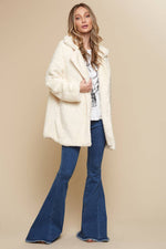 OVERSIZED TEDDY JACKET WITH POCKETS