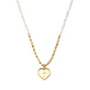 Delicate Stones w/ Cross Necklace