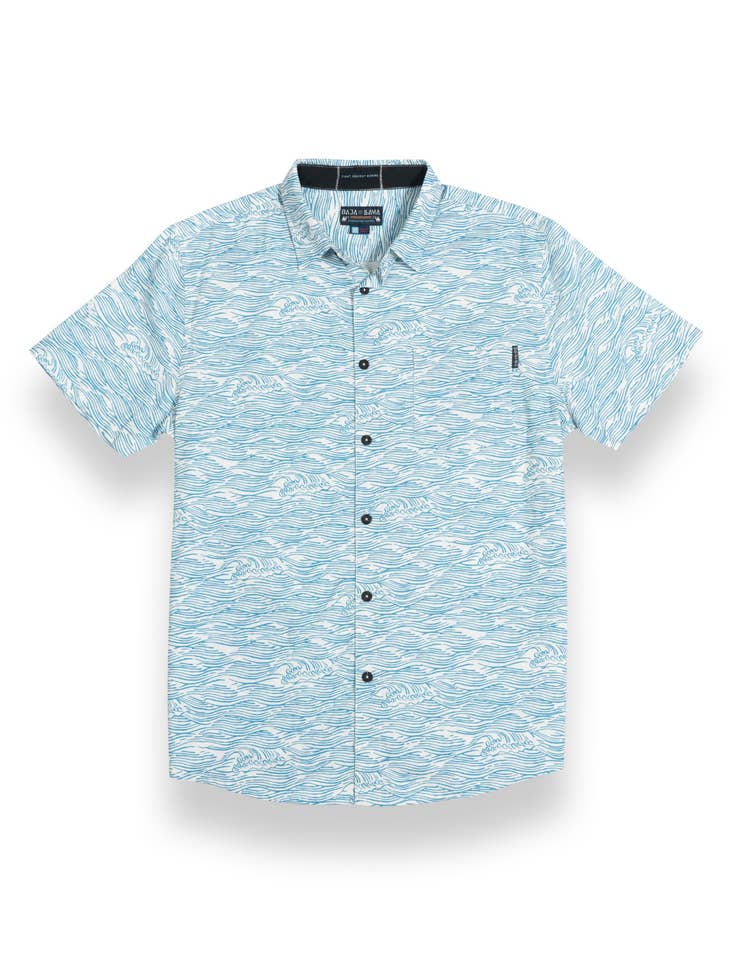 ROLL TIDES Light Blue 7-Seas Button Up