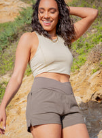 Crossover Waist Running Short
