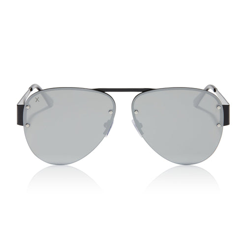 917 Black Shiny Mirror Sunglasses